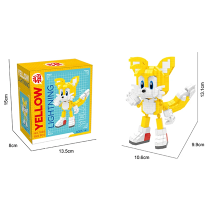 Cartoon Sonic Building Blocks Action Figure Cartoon Sonic Toy Bricks Assemble Educational Kid Toys Birthday Gift - Image 4