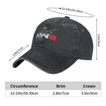 Casual Call Of Duty Baseball Caps Men Women Distressed Washed Snapback Cap Soldier Ready for Warfare Outdoor Travel Hats Cap - Image 4