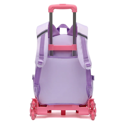 Children Wheels School Bags For Kids Backpacks Girls Schoolbags With Wheel Trolley Luggage Wheeled backpack Backbag sac Mochila - Image 4