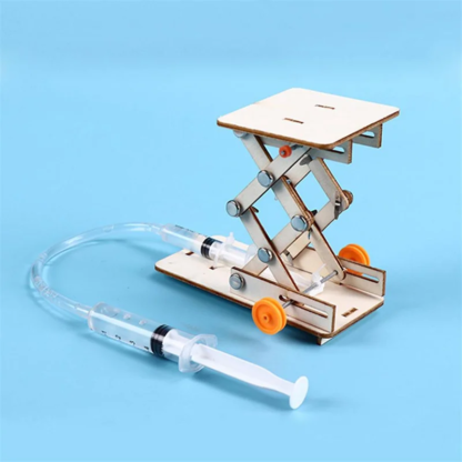 Children's DIY Technology Educational Toy Hydraulic Lift Table Model Physical Science Experiment Manual Assembly STEM Project - Image 3