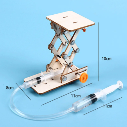 Children's DIY Technology Educational Toy Hydraulic Lift Table Model Physical Science Experiment Manual Assembly STEM Project - Image 6