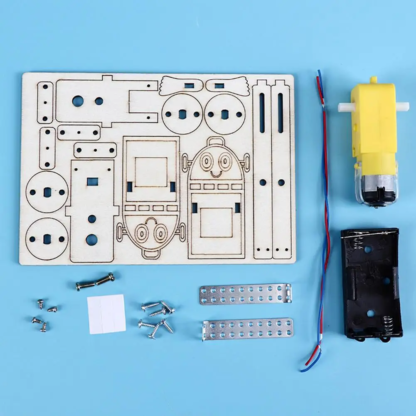 DIY Stem Toys for Children Educational Science Experiment Kit Electric Robot Wooden Puzzle Assembly Model Building for Kids - Image 6