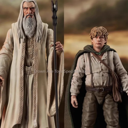 Diamond Select Toys The Lord of the Rings Saruman Samwise Gamgee 7 Inch Action Manga Figures Trendy Toy Holiday Collectible Gift