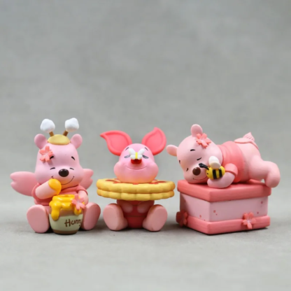 Diney Capsule Toys Cute Winnie The Pooh Dessert Party Action Figure Doll Model Toys Desktop Decoration Kids Gifts - Image 5