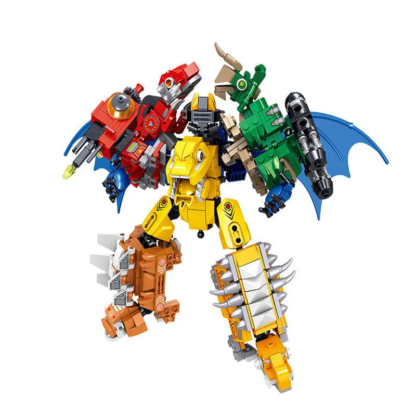 Dinosaur Transformation Robot Building Blocks Assemble Deformation Dino World Construction Set Figures Bricks Educational Toys - Image 5