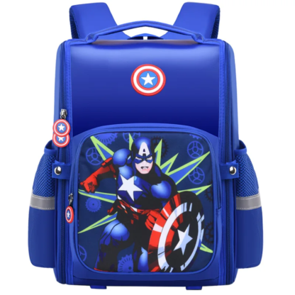 Disney Marvel School Bags For Boys Spider Man Captain America Primary Student Shoulder Orthopedic Backpack Kids Gifts Mochilas - Image 6