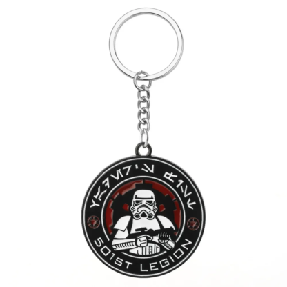 Disney Star Wars Spaceship R2-D2 Keychain The Mandalorian Movie Character Cartoon Animation Pendant Metal Accessories - Image 3