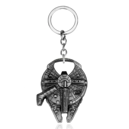 Disney Star Wars Spaceship R2-D2 Keychain The Mandalorian Movie Character Cartoon Animation Pendant Metal Accessories - Image 6