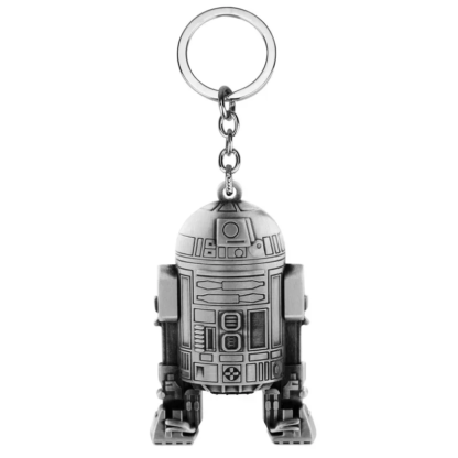 Disney Star Wars Spaceship R2-D2 Keychain The Mandalorian Movie Character Cartoon Animation Pendant Metal Accessories - Image 5