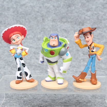 Disney Toy Story 4 Cartoon Figure Toy 2019 Woody Buzz Lightyear Jessie Doll action figure Children Christmas Gift 3pcs