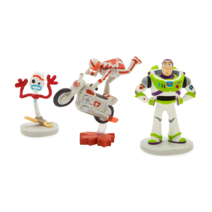 Disney Toy Story 4 Deluxe Figure Playset Cartoon Character Woody Jessie Buzz Lightyear 9 Piece Set Collectible Model Boxed Gifts - Image 3