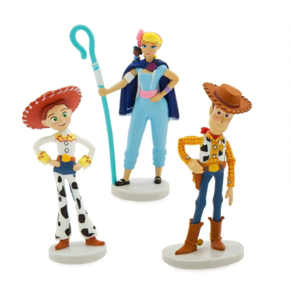 Disney Toy Story 4 Deluxe Figure Playset Cartoon Character Woody Jessie Buzz Lightyear 9 Piece Set Collectible Model Boxed Gifts - Image 4