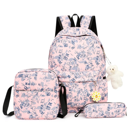 3pcs/set School Bag Backpacks Schoolbag Fashion Kids Lovely Backpack for Children Girls Bag Student Mochila Sac - Image 6