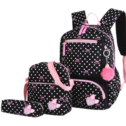 3pcs/set School Bag Backpacks Schoolbag Fashion Kids Lovely Backpack for Children Girls Bag Student Mochila Sac