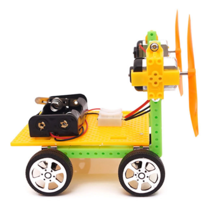 EUDAX Wind Power Car DIY Electronic Kit Technology Science Toys Baby Child Educational Wind-powered Motor STEM Robot - Image 3