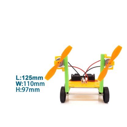 EUDAX Wind Power Car DIY Electronic Kit Technology Science Toys Baby Child Educational Wind-powered Motor STEM Robot - Image 6