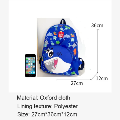 Fashion Children's Kindergarten School Bag Cute Shark Burden-reducing Backpack with Stationery Box Kids Bags for Boys Girls - Image 6