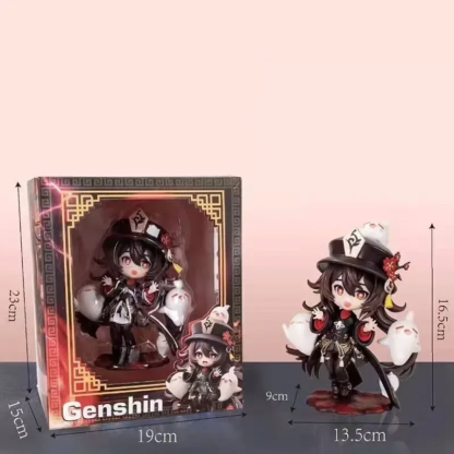 Genshin Impact Hu Tao Ganyu Figure 16.5cm Pvc Cute Kawaii Anime Action Collection Desktop Ornament Decoration Children Toys - Image 6