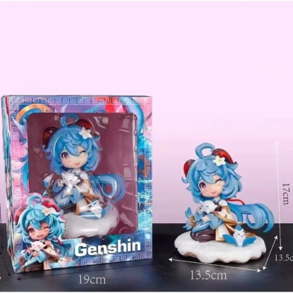 Genshin Impact Hu Tao Ganyu Figure 16.5cm Pvc Cute Kawaii Anime Action Collection Desktop Ornament Decoration Children Toys - Image 5