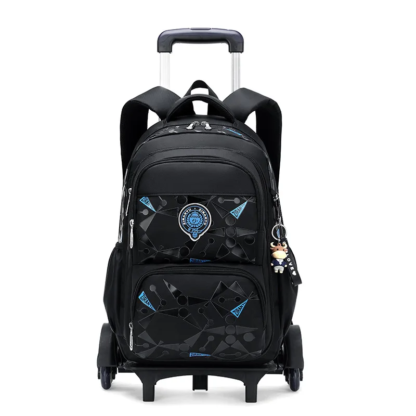 High-capacity Detachable Children Rolling School Bags Student Shoulder Backpacks on 2/6 Wheels Waterproof Luggage Rolling Bag - Image 4