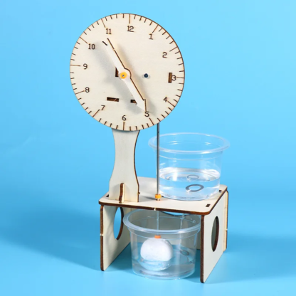 Hydrodynamic Clock Kids Science Toy STEM Technologia Gadget Wooden Physics Kit Educational Toys for Children Learning Toy