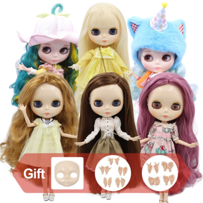 ICY DBS Blyth doll White Skin Glossy face Matte face Joint body with hand set A&B 1/6 bjd suitable diy makeup Special price