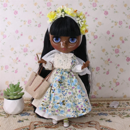 ICY DBS Blythe doll matte face，glossy face black hair nude doll and set doll joint body the gift for boy girl - Image 5