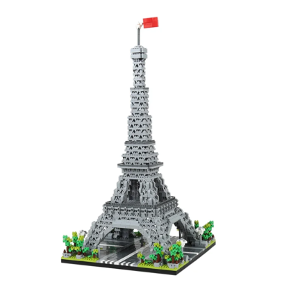 KNEW BUILT Big Ben Micro Mini Block Building Blocks for Adults Architecture Toys Sets Arc Triomphe Louvre Eiffel Tower Bricks