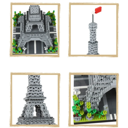 KNEW BUILT Big Ben Micro Mini Block Building Blocks for Adults Architecture Toys Sets Arc Triomphe Louvre Eiffel Tower Bricks - Image 5