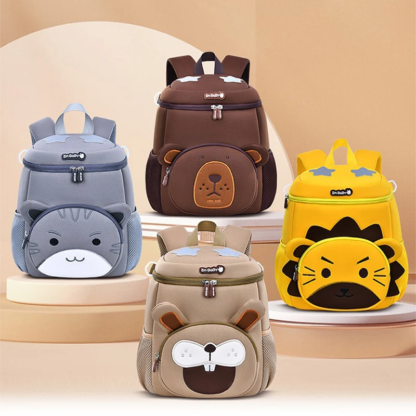 Kindergarten Kids School Backpacks Cartoon 3D Cat Book Bag Light Weight Student Boys Lion School Bags Mochilas Para Estudiantes - Image 2