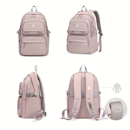 Large Capacity Students Backpack Casual Waterproof Nylon Double Shoulder Bag Fashion Travel College Bag - Image 2