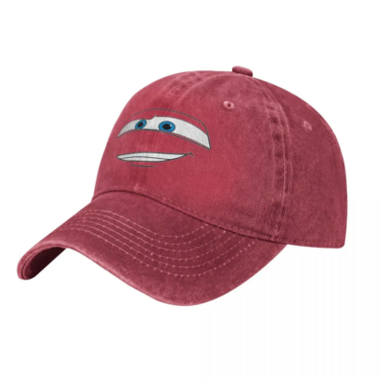 Lightning McQueen Croc Pixar Cars Men Women Baseball Cap Distressed Denim Caps Hat Vintage Outdoor Workouts Adjustable Sun Cap - Image 6