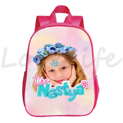 Like Nastya Backpacks kids Schoolbag Kindergarten Bags Children Backpack Kids Bookbag Baby Girls Rucksack Waterproof Mochila - Image 6