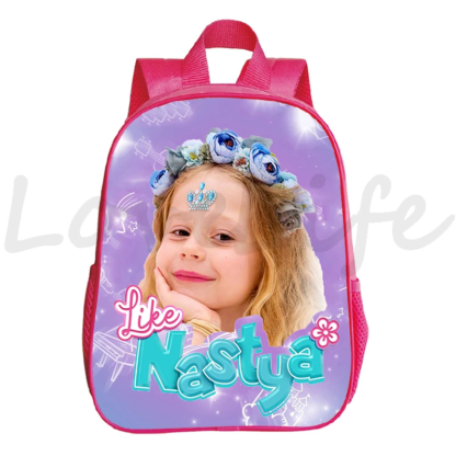 Like Nastya Backpacks kids Schoolbag Kindergarten Bags Children Backpack Kids Bookbag Baby Girls Rucksack Waterproof Mochila - Image 5