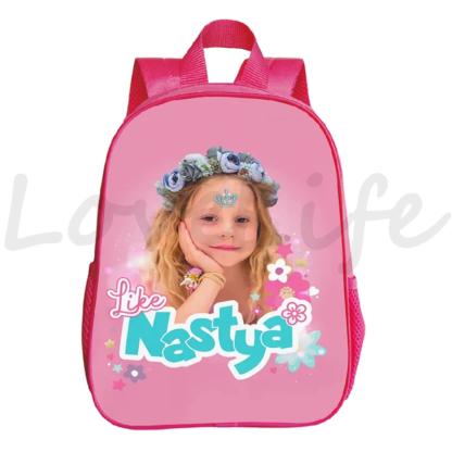 Like Nastya Backpacks kids Schoolbag Kindergarten Bags Children Backpack Kids Bookbag Baby Girls Rucksack Waterproof Mochila - Image 2