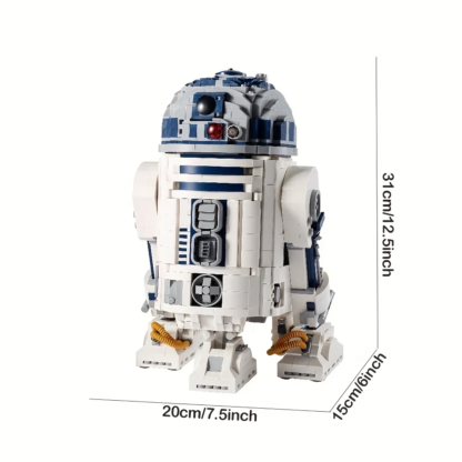 MINISO Disney Moive Series Classic R2D2 Robot Building Blocks Sets 2314Pcs Moc Modular Bricks 75308 Children Gifts - Image 2