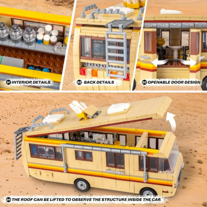 MOC Break Bad RV Building Blocks Kit Creative Van House Camper Toys Building Blocks DIY Building Set Vehicle Toy for Kids Adults - Image 3