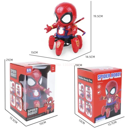 Marvel Spider-man Dancing Robot Musical Light Electric Doll Toy Spiderman Action Figures Baby Children Funny Birthday Gifts - Image 6