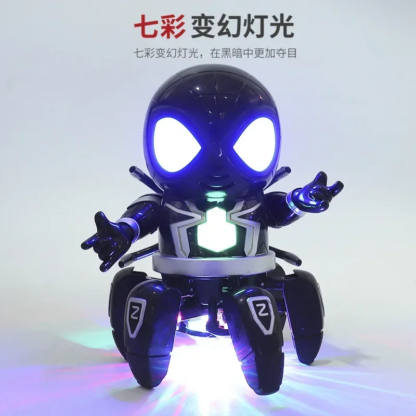 Marvel Spider-man Dancing Robot Musical Light Electric Doll Toy Spiderman Action Figures Baby Children Funny Birthday Gifts - Image 5