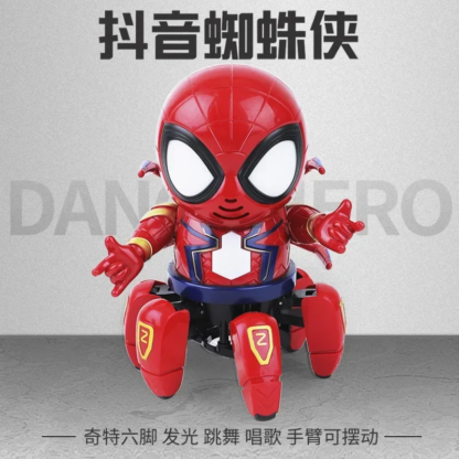 Marvel Spider-man Dancing Robot Musical Light Electric Doll Toy Spiderman Action Figures Baby Children Funny Birthday Gifts - Image 4