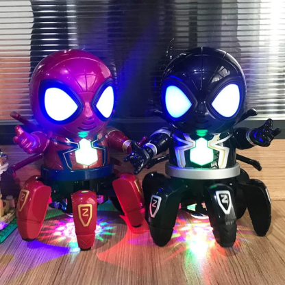 Marvel Spider-man Dancing Robot Musical Light Electric Doll Toy Spiderman Action Figures Baby Children Funny Birthday Gifts - Image 3