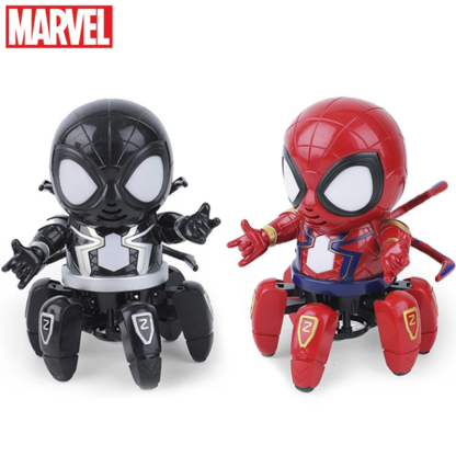 Marvel Spider-man Dancing Robot Musical Light Electric Doll Toy Spiderman Action Figures Baby Children Funny Birthday Gifts