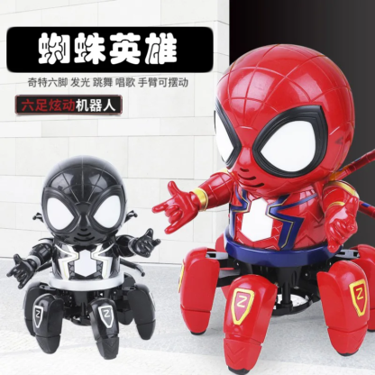 Marvel Spider-man Dancing Robot Musical Light Electric Doll Toy Spiderman Action Figures Baby Children Funny Birthday Gifts - Image 2