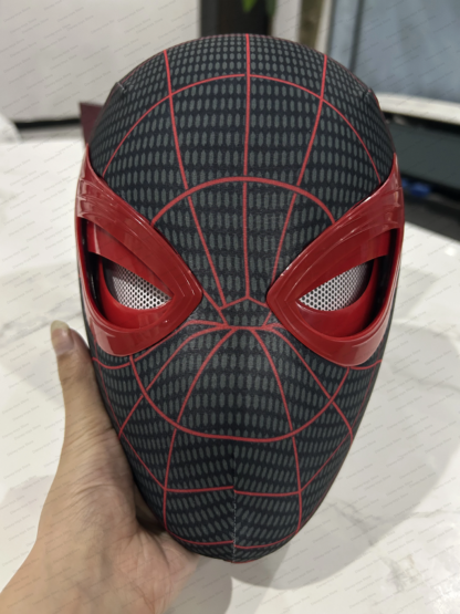 Mascara Spiderman Headgear Mask Cosplay Moving Eyes Mask Spider Man 1:1 Elastic Toys Adults Kids Gift ﻿ - Image 4