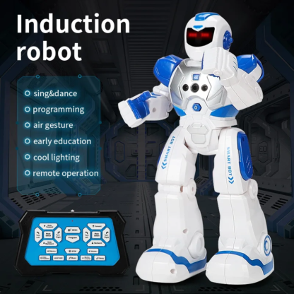 Mechanical Warfare Police Early Education Intelligent Robot Electric Singing Infrared Sensing Children Remote Control Toys - Image 3