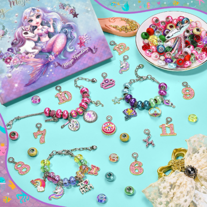 Mermaid Jewelry Product Making Set DIY Art Craft Set Girl Toy Age 5 6 7 8 9 10 11 12 Year Old Girl Child Creative Birthday Gift - Image 6