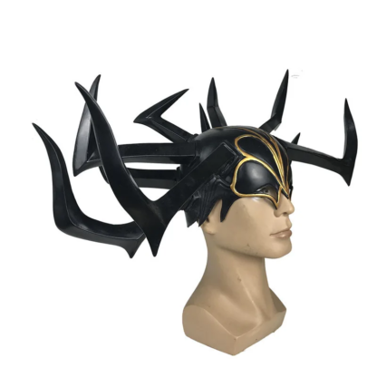 Movie Thor 3 HeLa Cosplay Helmet Death Goddess PVC Headdress Legends Hela Mask Adult Women Halloween Party Performance Props - Image 5