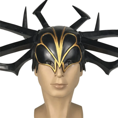 Movie Thor 3 HeLa Cosplay Helmet Death Goddess PVC Headdress Legends Hela Mask Adult Women Halloween Party Performance Props - Image 4