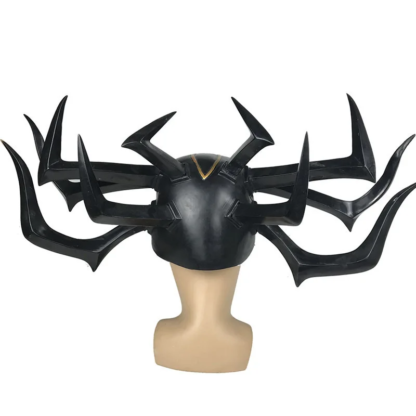 Movie Thor 3 HeLa Cosplay Helmet Death Goddess PVC Headdress Legends Hela Mask Adult Women Halloween Party Performance Props - Image 3