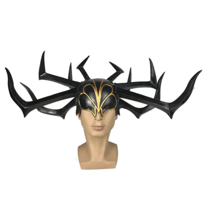 Movie Thor 3 HeLa Cosplay Helmet Death Goddess PVC Headdress Legends Hela Mask Adult Women Halloween Party Performance Props - Image 2